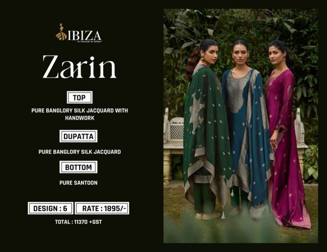 Zarin By Ibiza Designer Banglory Silk Salwar Kameez Wholesale Shop In Surat
